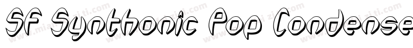 SF Synthonic Pop Condensed Oblique字体转换